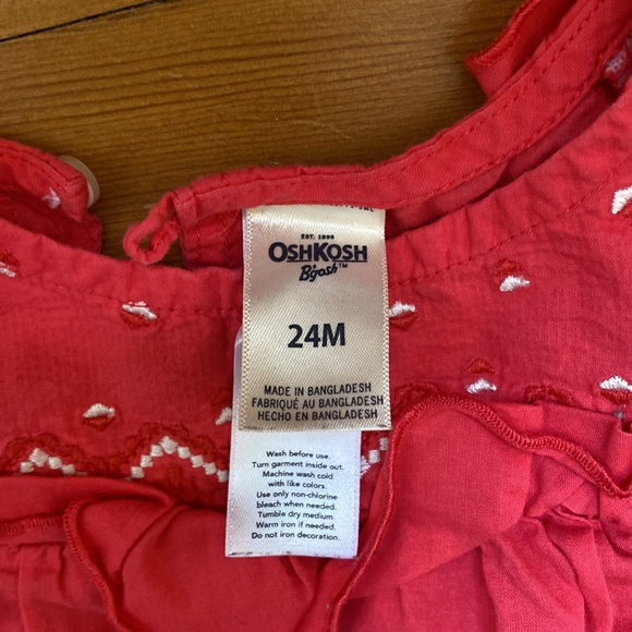EUC OshKosh tank top, size 24M - Picture 3 of 3
